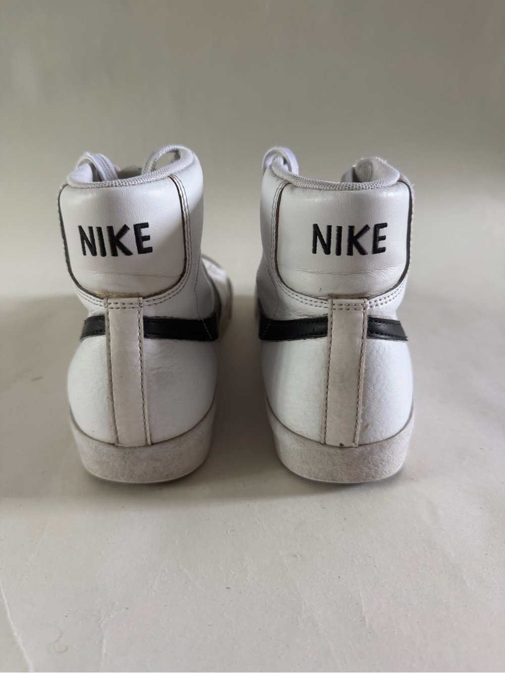 Nike White and Black High-Top Sneakers - Picture 3 of 6